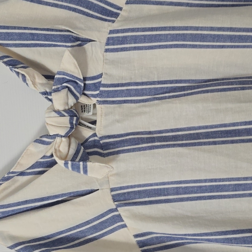 Roxy Striped Blue and White Dress Sz Xl Nwt - Picture 3 of 8